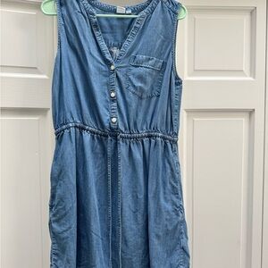 Gap Women's Tank Dress Tie Waist Sz Medium